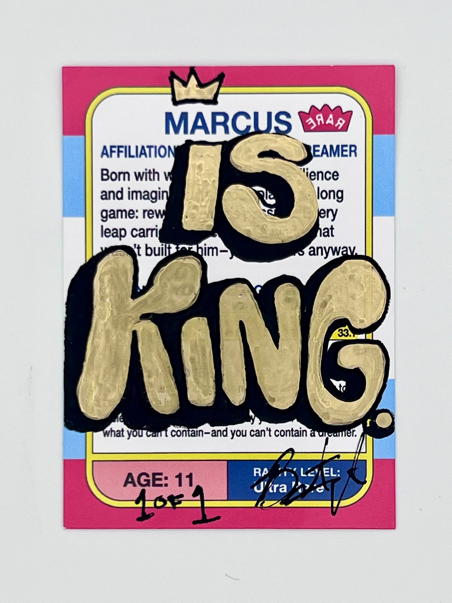 Marcus is… King Trading Card