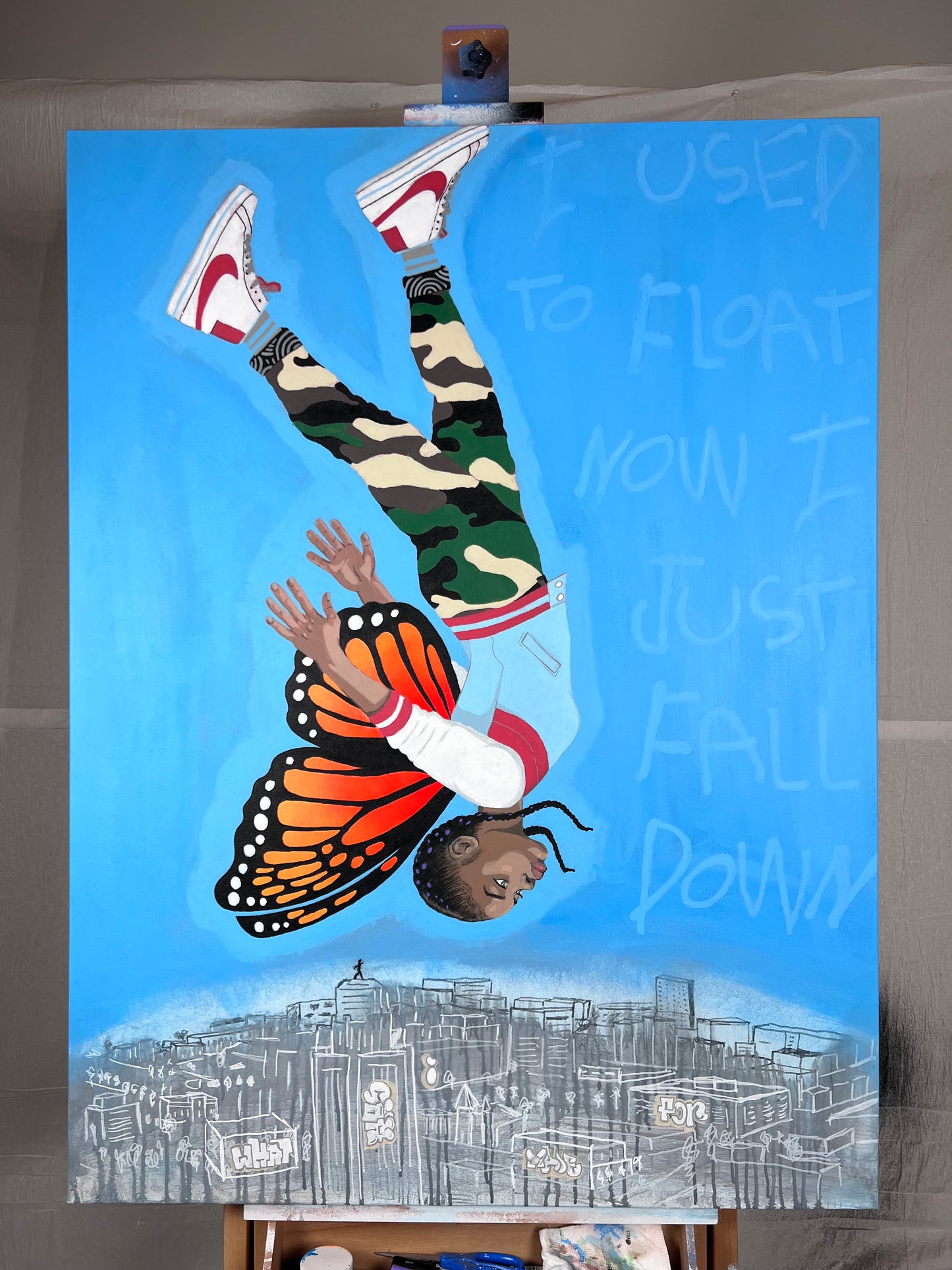 [Original Painting] Falling Again