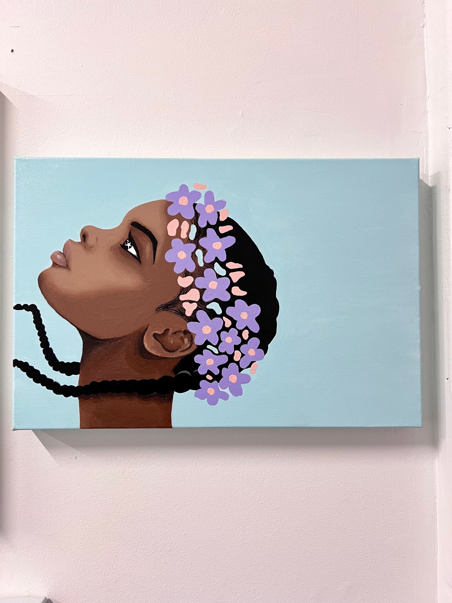 [Original Painting] Dreaming Past the Clouds
