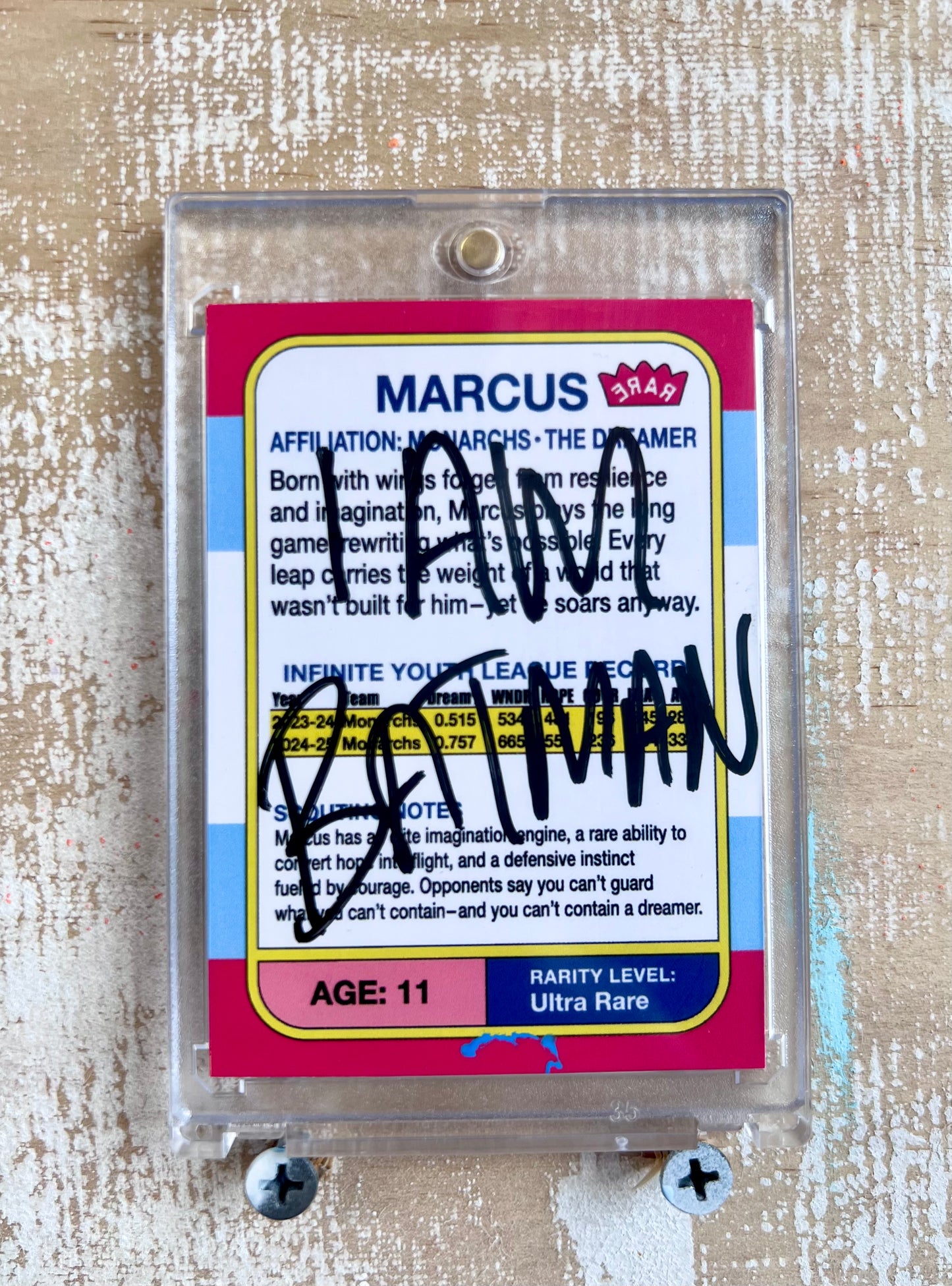 Marcus is… Batman Trading Card