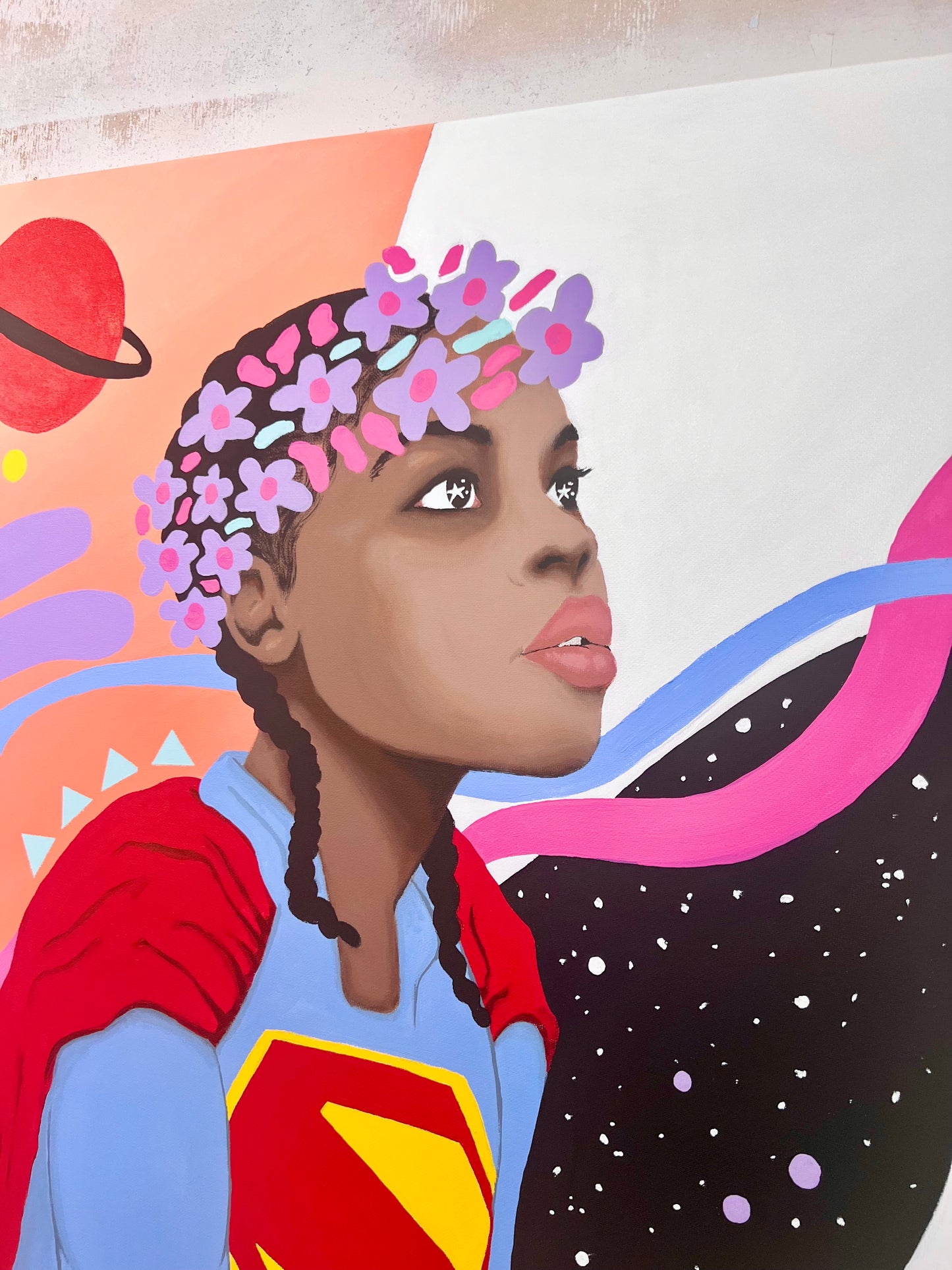 [Original Painting] Khyah is Supergirl