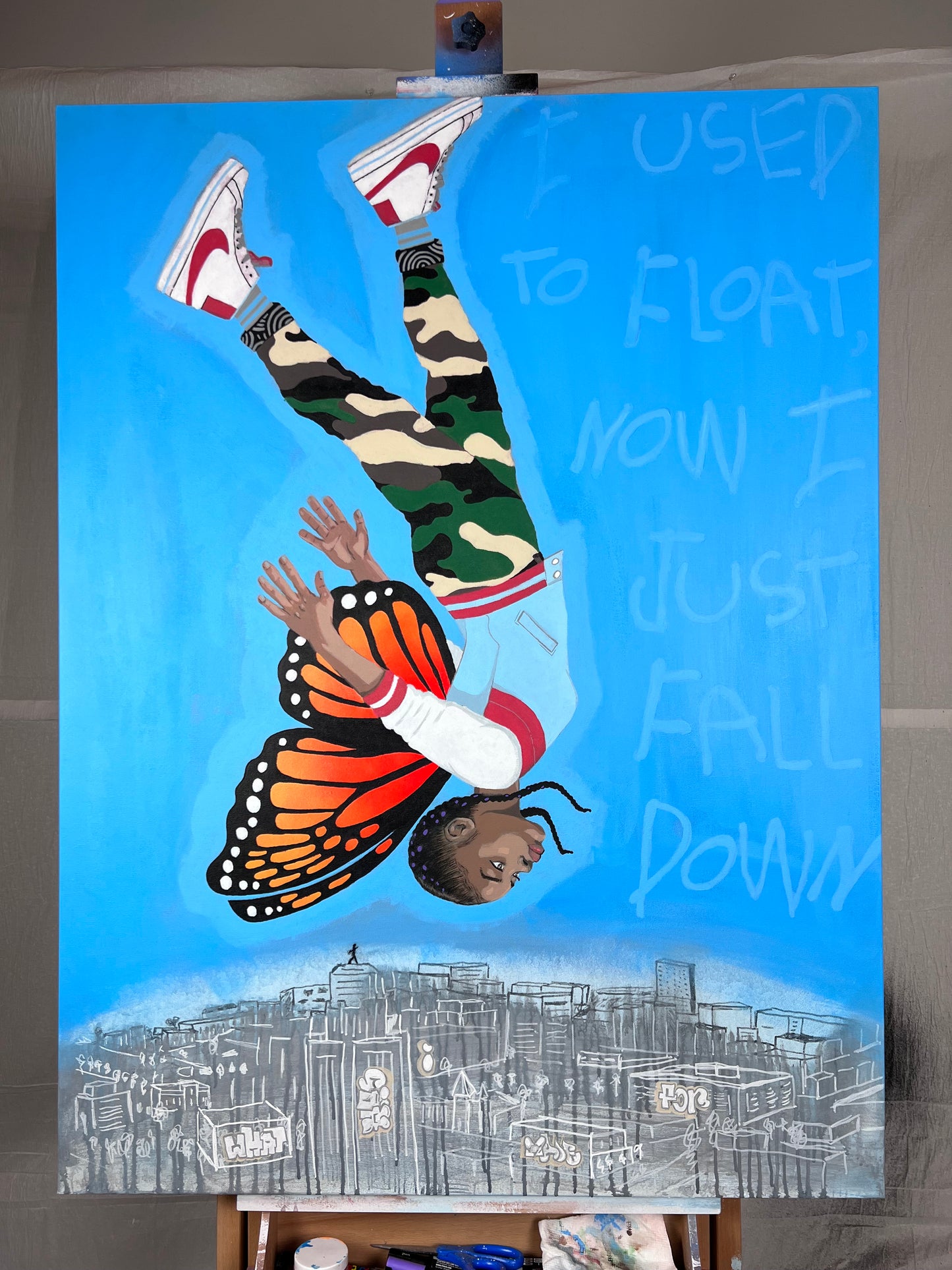 [Original Painting] Falling Again