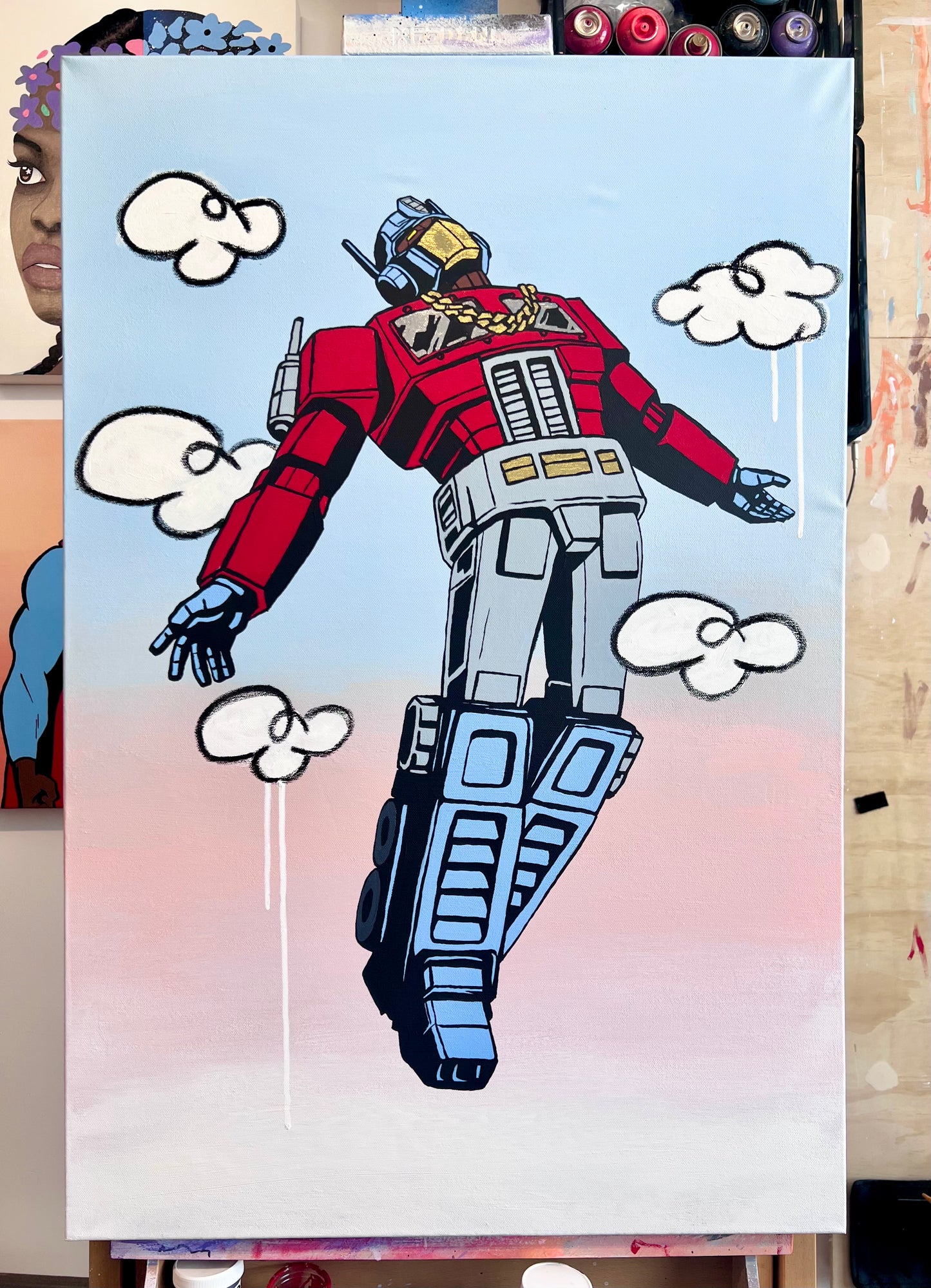 [Original Painting] Optimus PrimeTime