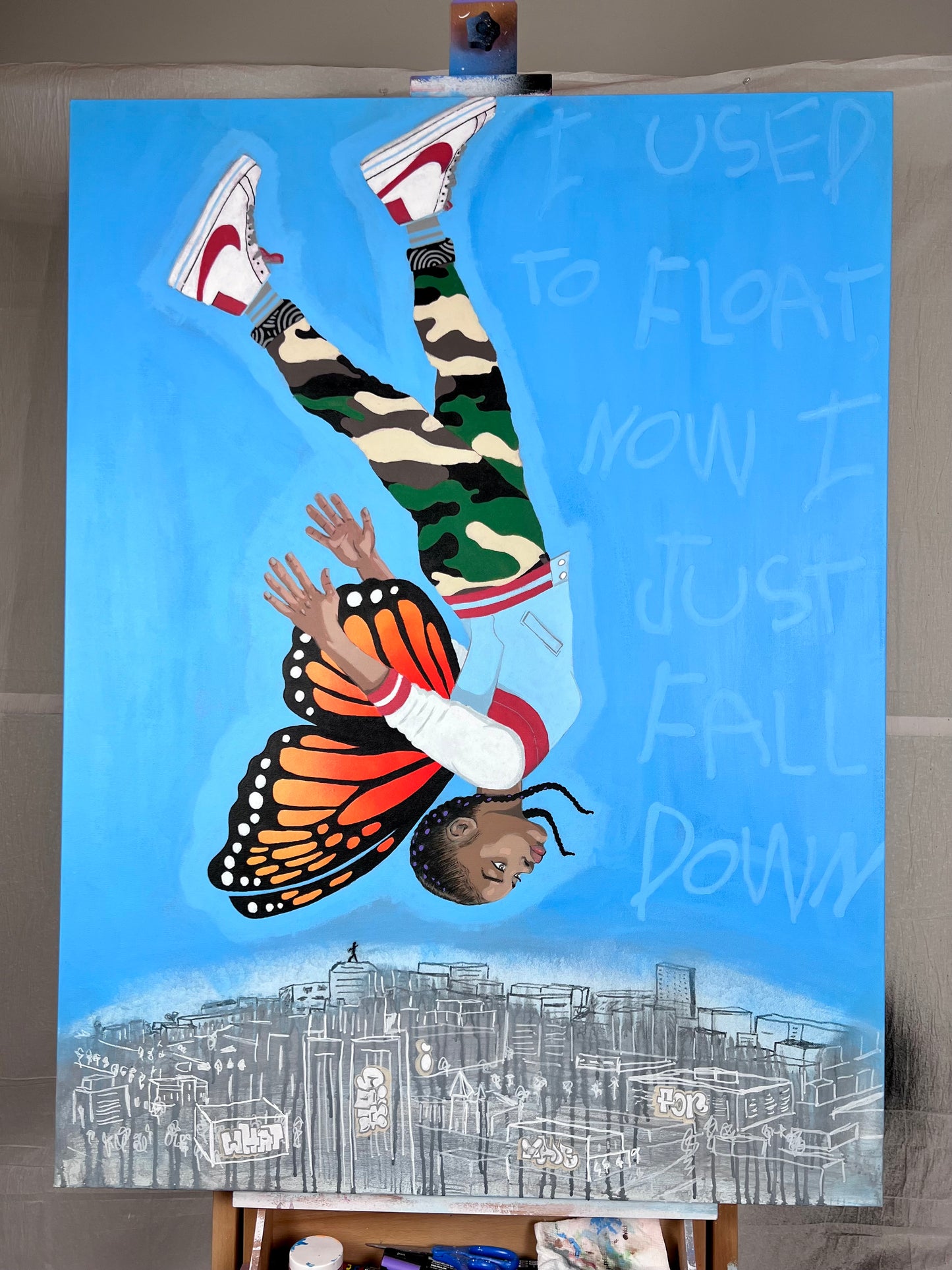 [Original Painting] Falling Again