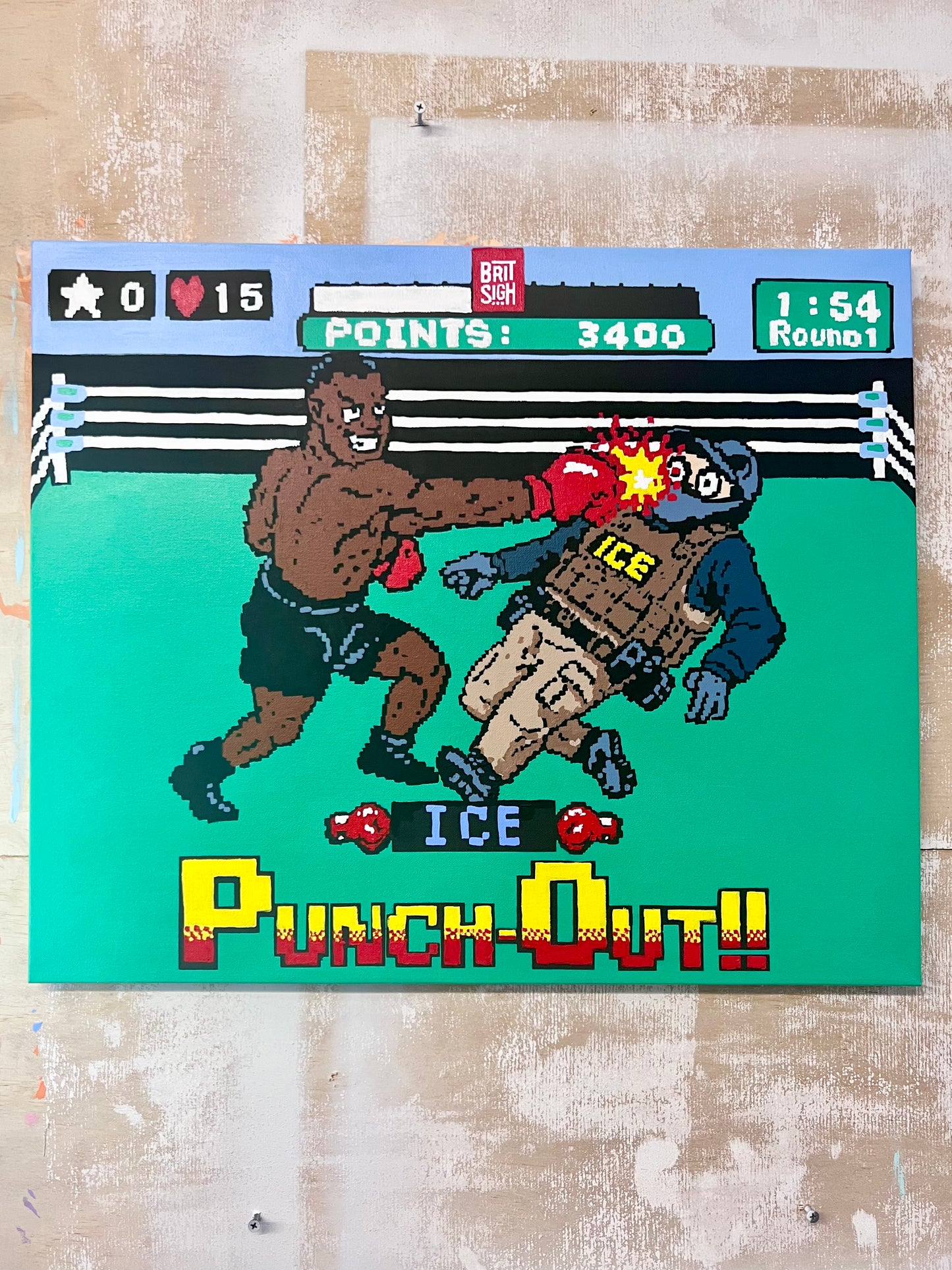 [Original Painting] ICE PunchOut (SOLD)