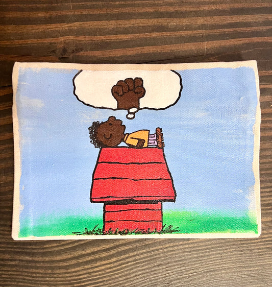 Franklin’s Revolt — Hand-Painted Zip Pouch