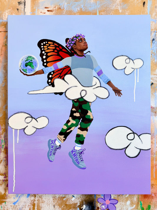 [Original Painting] Sky Wuz Never the Limit