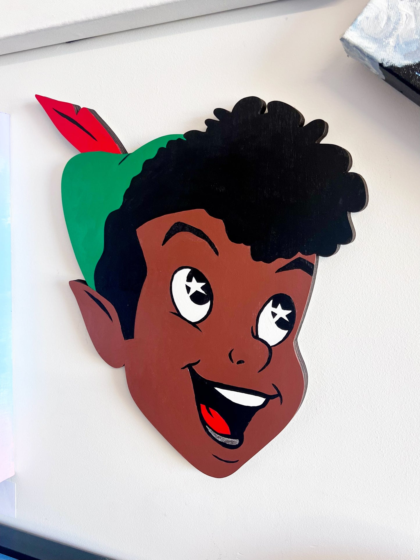 [Original Painting] Pan Wood Cutout (SOLD)