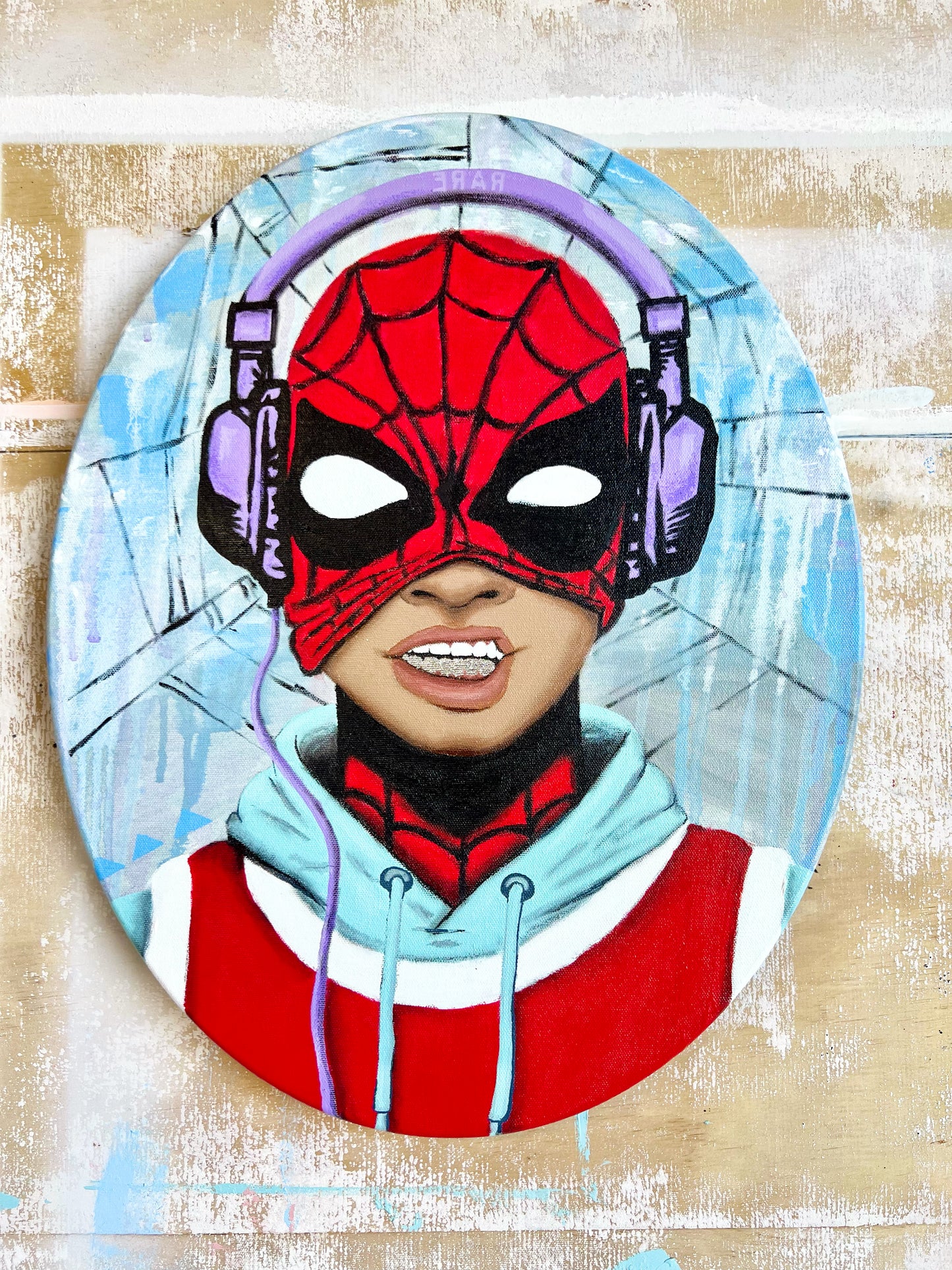 [Original Painting] Marcus is Spider-Man