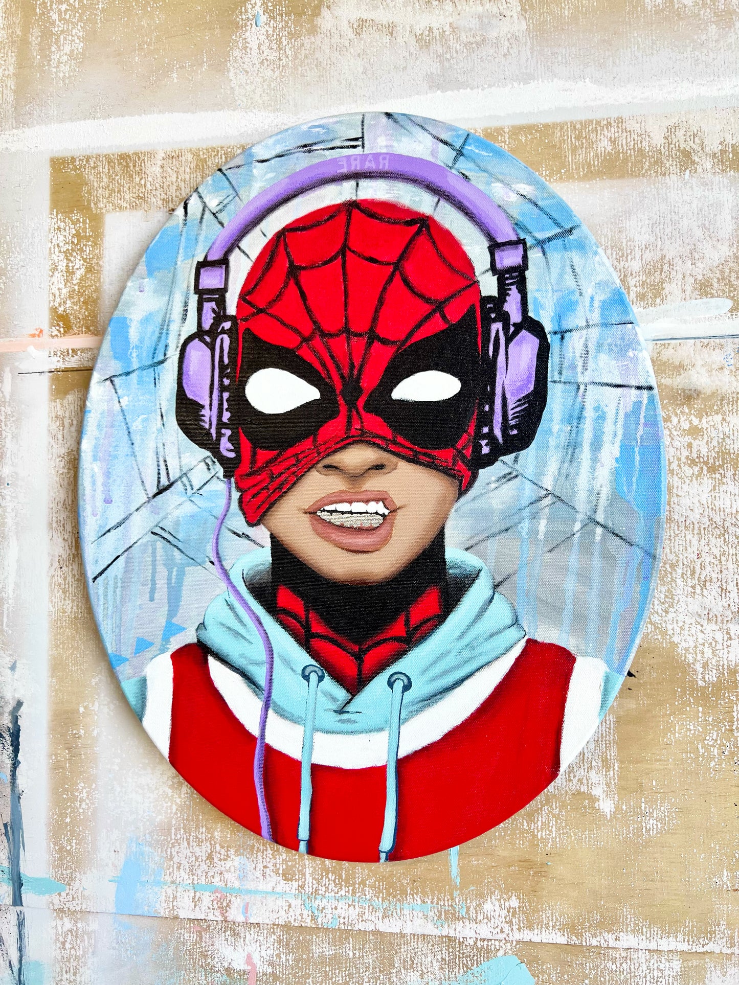 [Original Painting] Marcus is Spider-Man