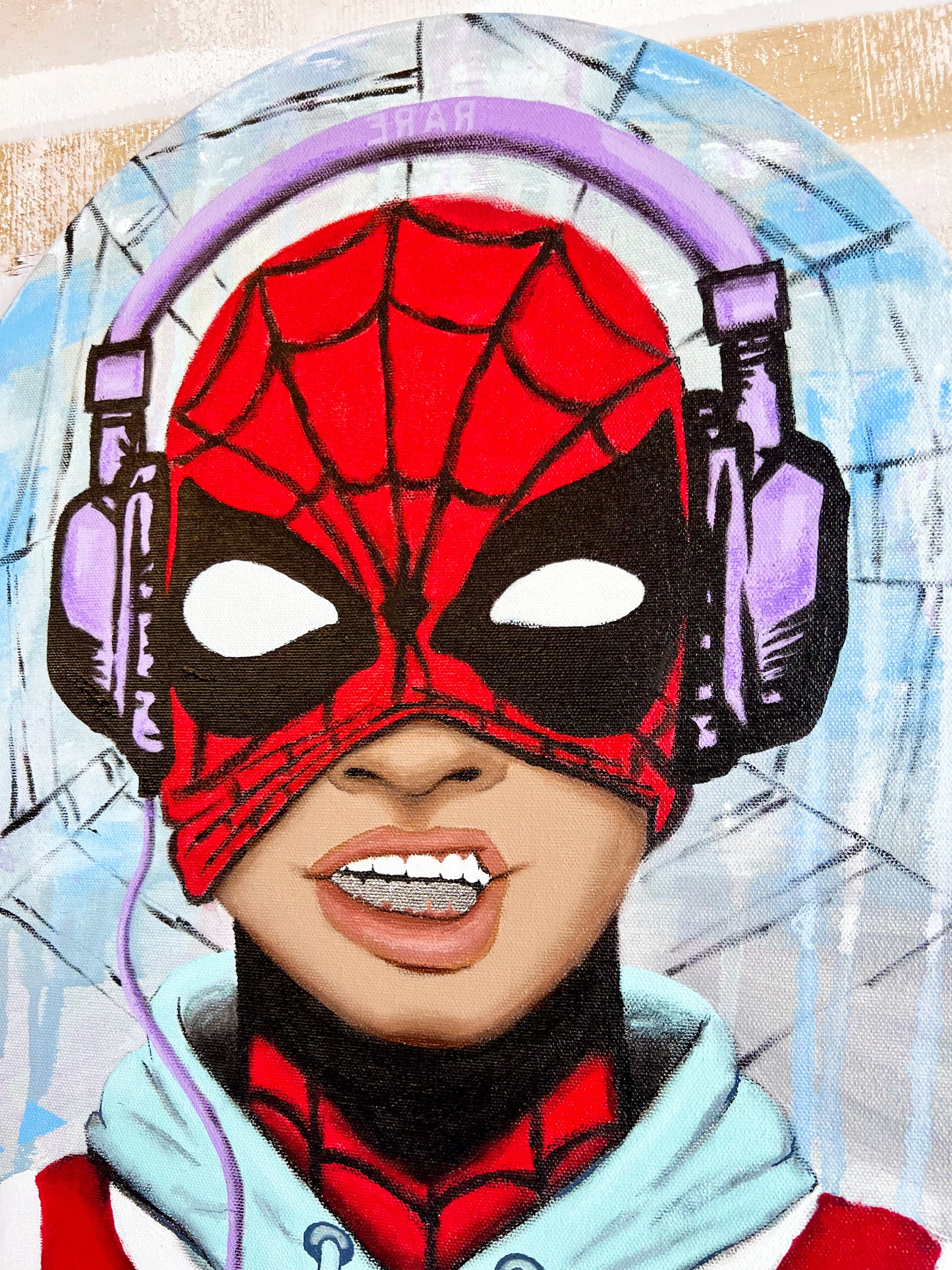 [Original Painting] Marcus is Spider-Man