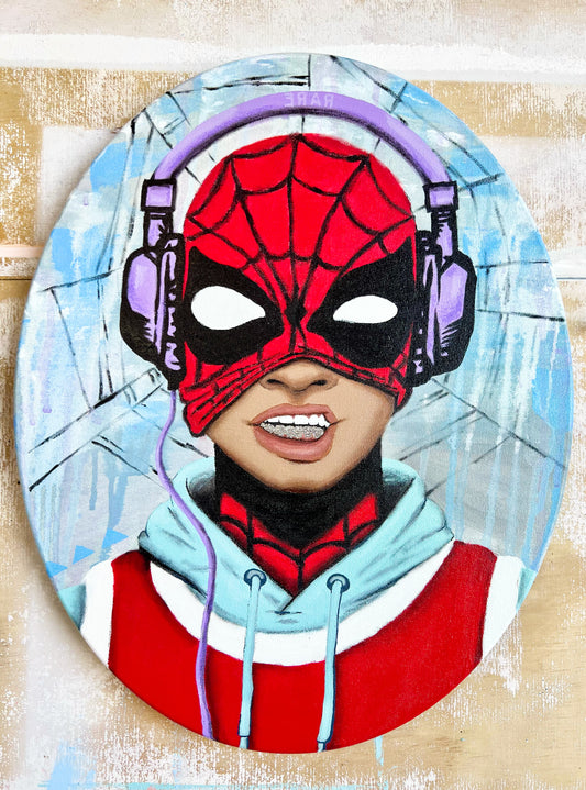 [Original Painting] Marcus is Spider-Man